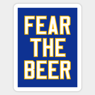 Fear The Beer - Blue Sticker